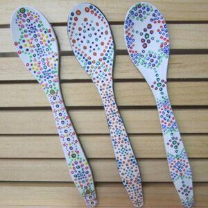 New Old World, Kitchen accents, Tea Lovers, Handcrafted, Dots, Original, Spoons